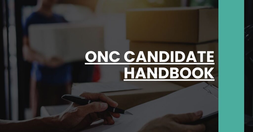 ONC Candidate Handbook Feature Image