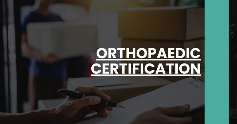 Orthopaedic Certification Feature Image